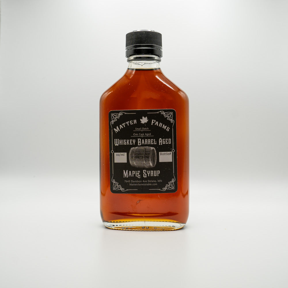 Whiskey Barrel Aged Maple Syrup