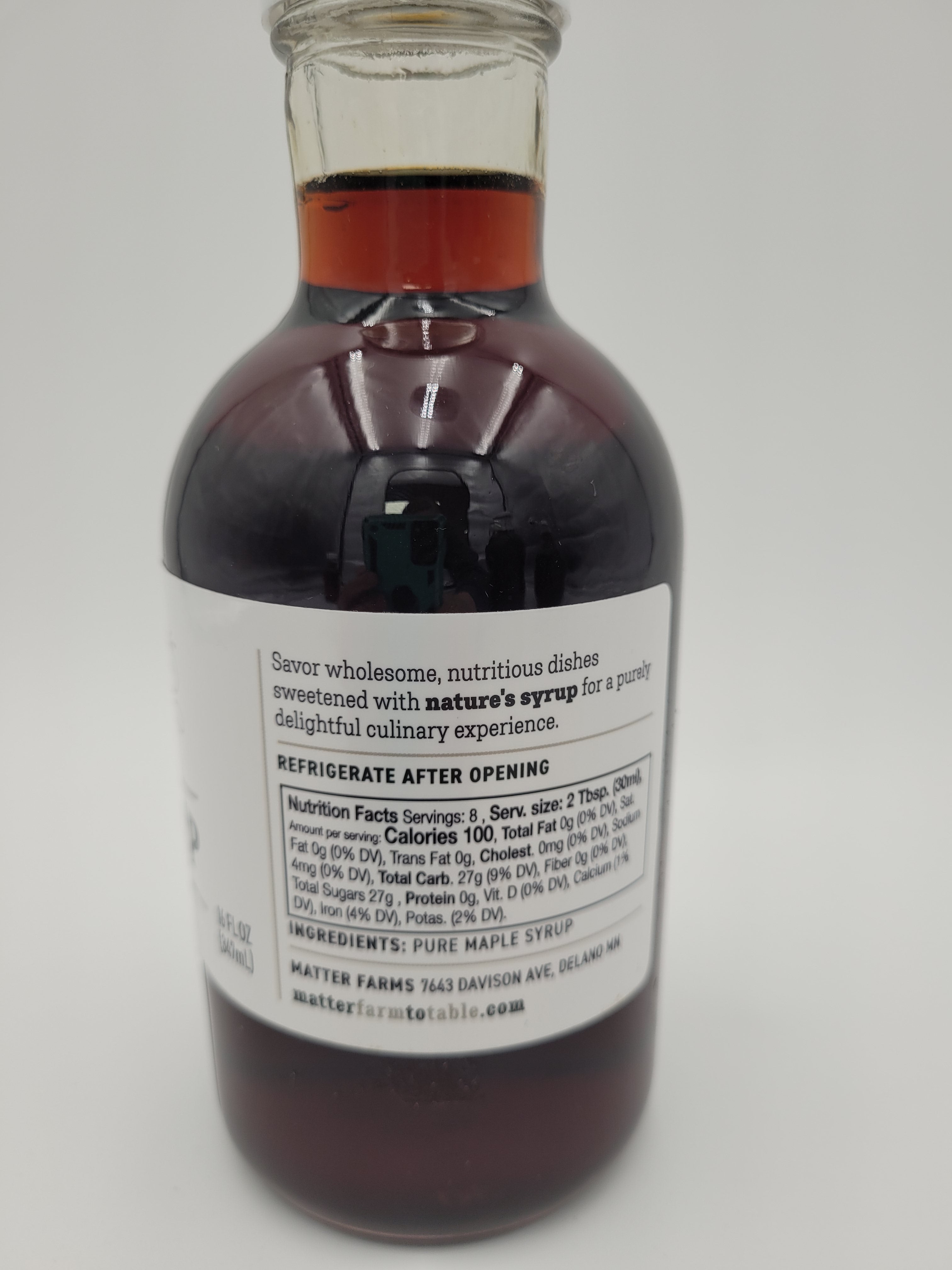 Pure Syrup Pure Maple Syrup – Matter's Farm to Table