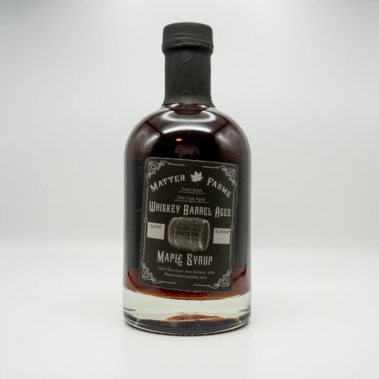 Whiskey Barrel Aged Maple Syrup